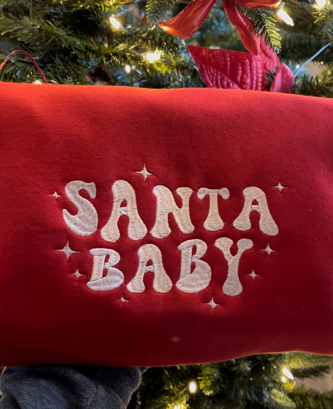 Santa Baby Embroidered Sweater