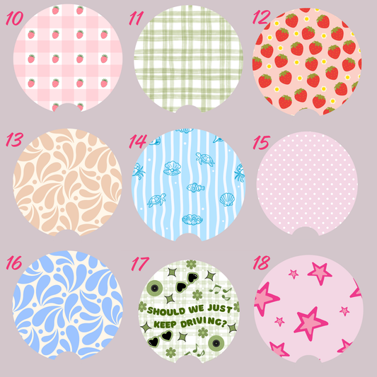 Car Coasters - MIX AND MATCH