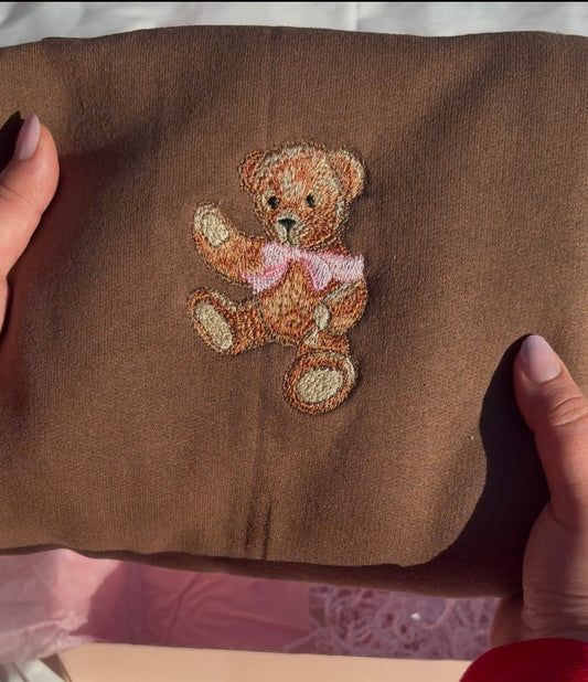 Teddy Bear Embroidered Sweater